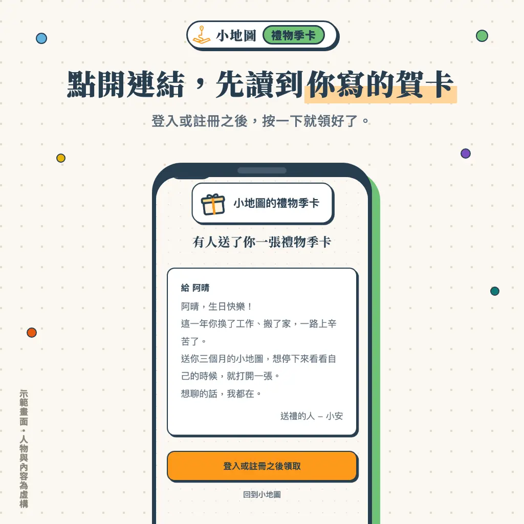 03 朋友打開的賀卡